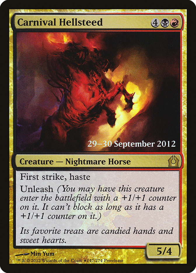 Carnival Hellsteed [Return to Ravnica Prerelease Promos] | Game Master's Emporium (The New GME)
