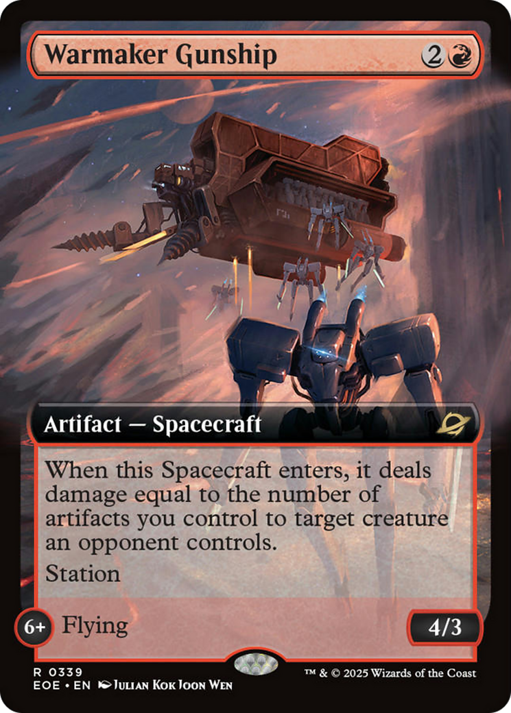 Warmaker Gunship (Extended Art) [Edge of Eternities] | Game Master's Emporium (The New GME)