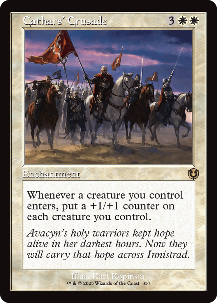 Cathars' Crusade (Retro Frame) [Innistrad Remastered] | Game Master's Emporium (The New GME)