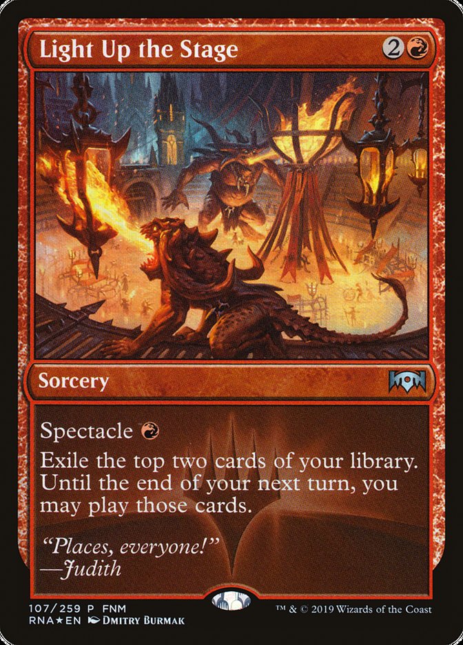 Light Up the Stage (FNM) [Ravnica Allegiance Promos] | Game Master's Emporium (The New GME)