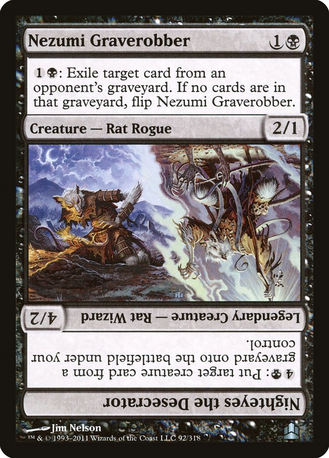 Nezumi Graverobber // Nighteyes the Desecrator [Commander 2011] | Game Master's Emporium (The New GME)