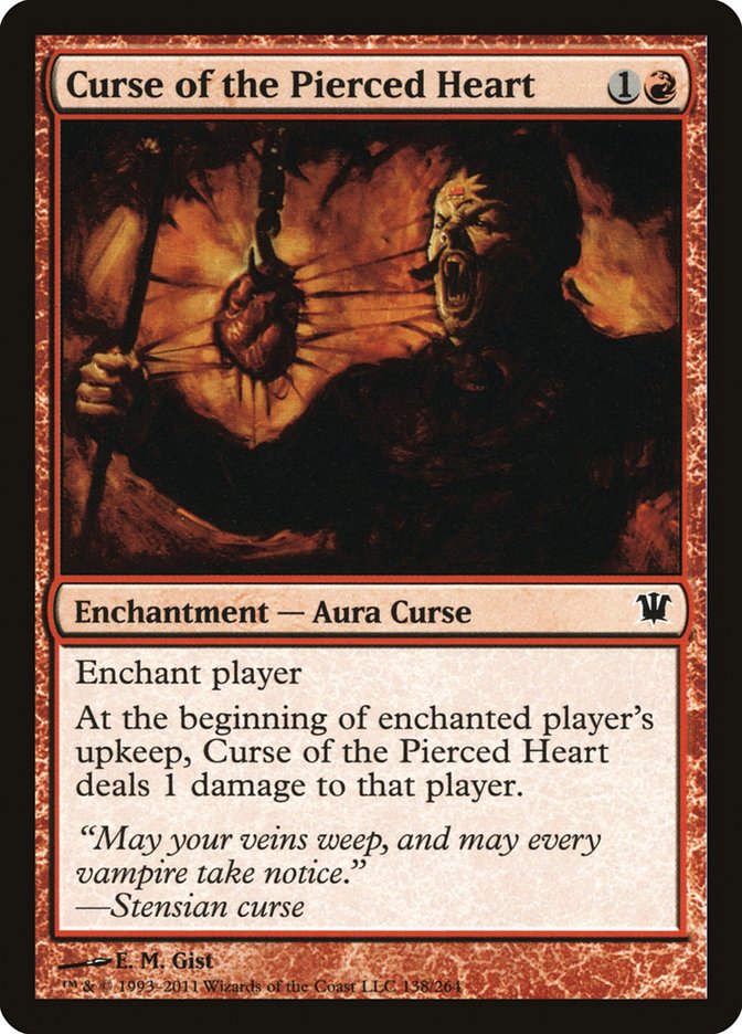 Curse of the Pierced Heart [Innistrad] | Game Master's Emporium (The New GME)