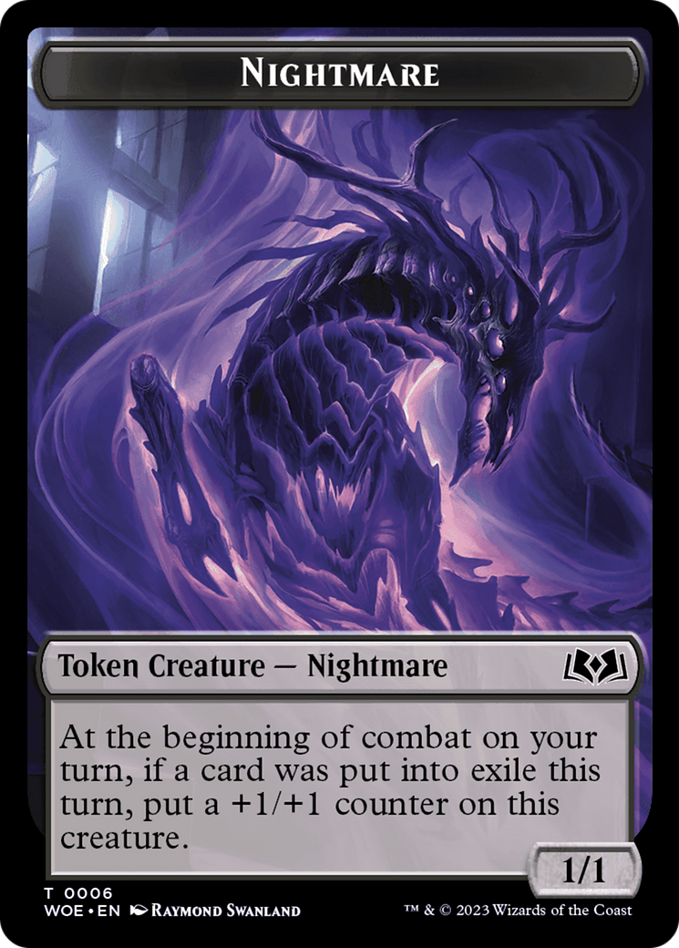 Nightmare // Food (0013) Double-Sided Token [Wilds of Eldraine Tokens] | Game Master's Emporium (The New GME)
