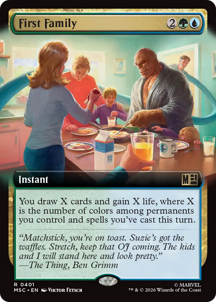 First Family (Extended Art) [Marvel Super Heroes Commander] | Game Master's Emporium (The New GME)