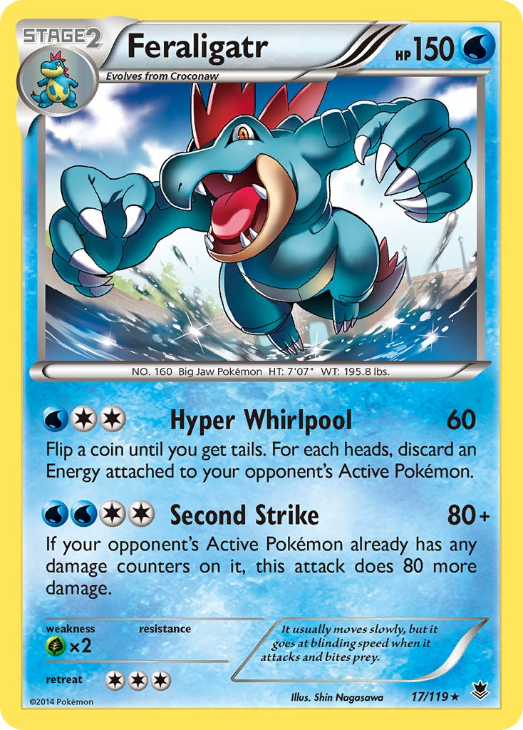 Feraligatr (17/119) (Cosmos Holo) (Blister Exclusive) [XY: Phantom Forces] | Game Master's Emporium (The New GME)