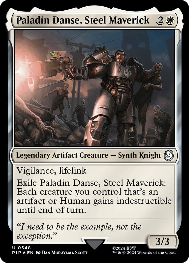 Paladin Danse, Steel Maverick (Surge Foil) [Fallout] | Game Master's Emporium (The New GME)