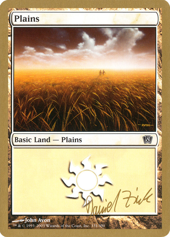 Plains (dz331) (Daniel Zink) [World Championship Decks 2003] | Game Master's Emporium (The New GME)