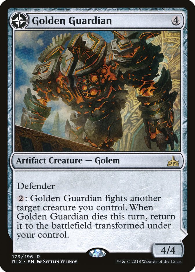Golden Guardian // Gold-Forge Garrison [Rivals of Ixalan] | Game Master's Emporium (The New GME)