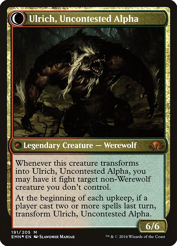 Ulrich of the Krallenhorde // Ulrich, Uncontested Alpha [Eldritch Moon Prerelease Promos] | Game Master's Emporium (The New GME)