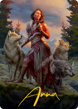 Arlinn, the Pack's Hope 1 Art Card (Gold-Stamped Signature) [Innistrad: Midnight Hunt Art Series] | Game Master's Emporium (The New GME)