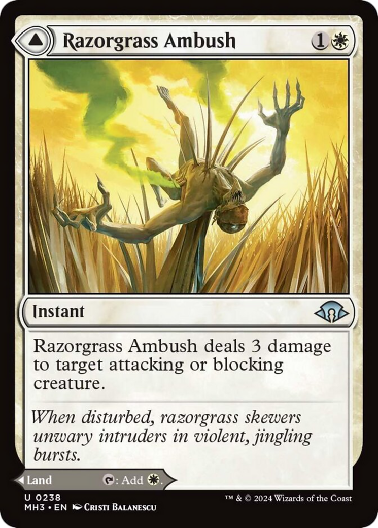 Razorgrass Ambush // Razorgrass Field [Modern Horizons 3] | Game Master's Emporium (The New GME)