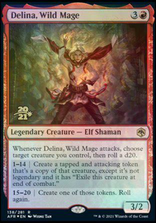 Delina, Wild Mage [Dungeons & Dragons: Adventures in the Forgotten Realms Prerelease Promos] | Game Master's Emporium (The New GME)
