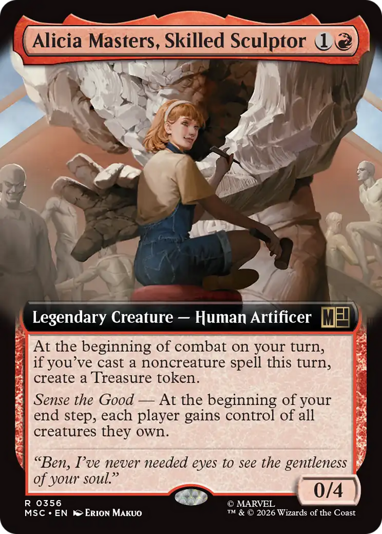 Alicia Masters, Skilled Sculptor (Extended Art) [Marvel Super Heroes Commander] | Game Master's Emporium (The New GME)