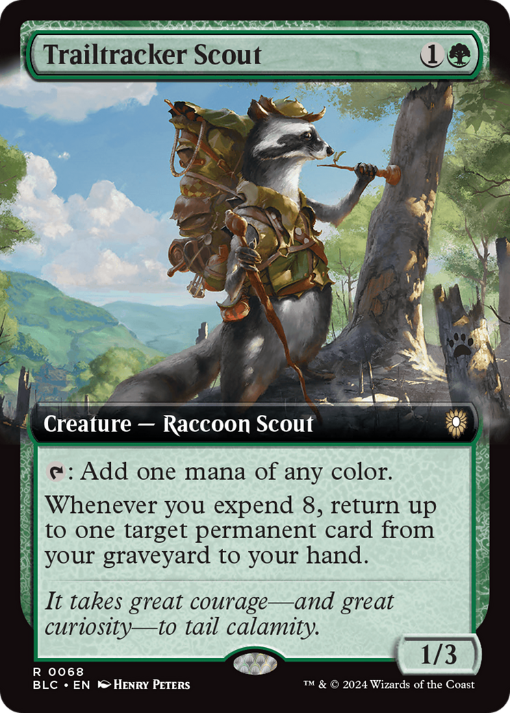 Trailtracker Scout (Extended Art) [Bloomburrow Commander] | Game Master's Emporium (The New GME)