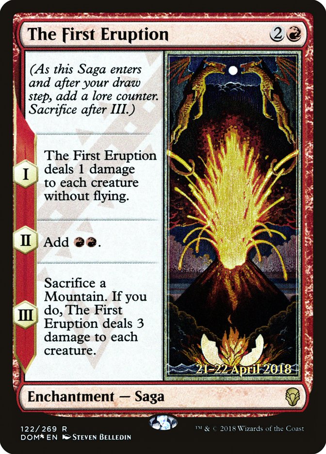 The First Eruption [Dominaria Prerelease Promos] | Game Master's Emporium (The New GME)