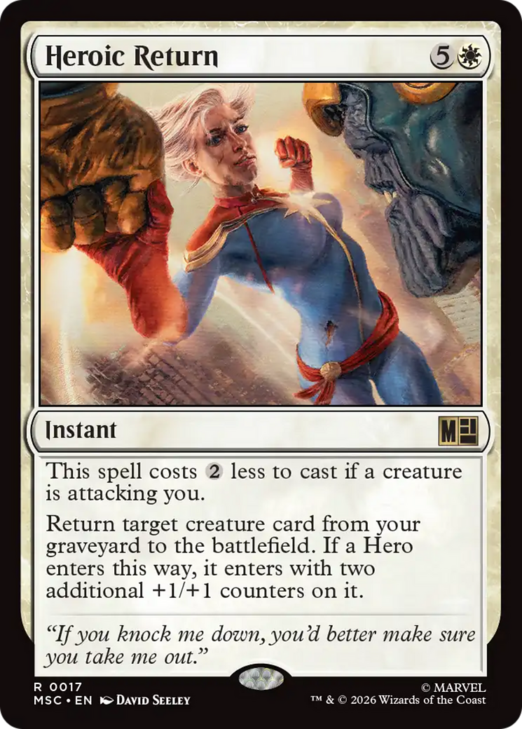 Heroic Return [Marvel Super Heroes Commander] | Game Master's Emporium (The New GME)