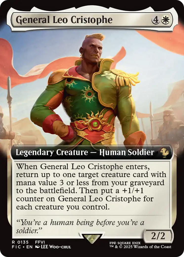 General Leo Cristophe (Extended Art) [FINAL FANTASY Commander] | Game Master's Emporium (The New GME)
