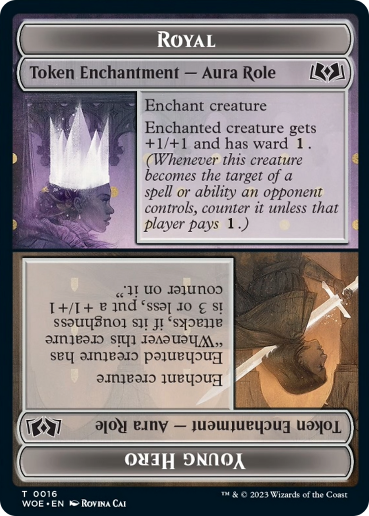 Royal Role // Young Hero Role Token [Wilds of Eldraine Tokens] | Game Master's Emporium (The New GME)