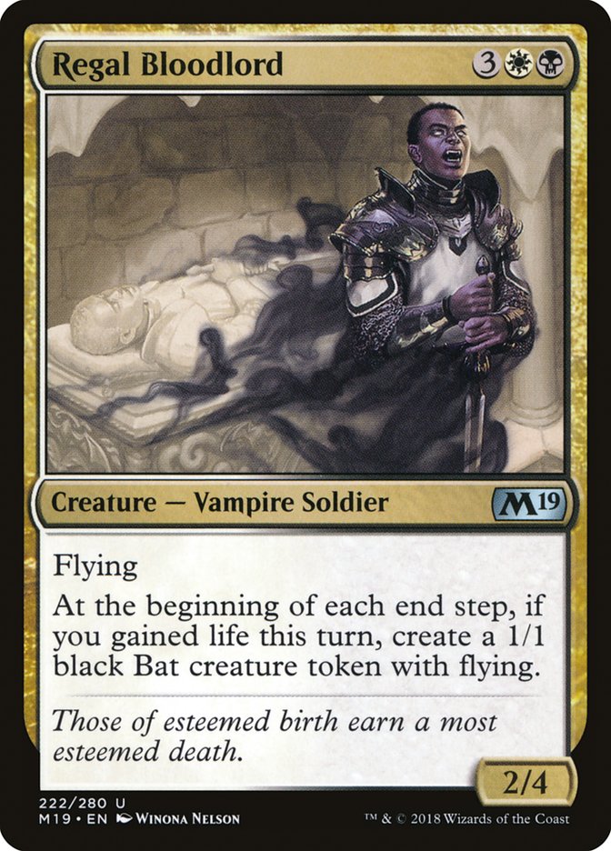 Regal Bloodlord [Core Set 2019] | Game Master's Emporium (The New GME)