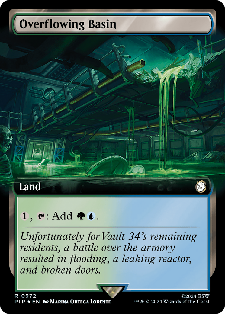 Overflowing Basin (Extended Art) (Surge Foil) [Fallout] | Game Master's Emporium (The New GME)