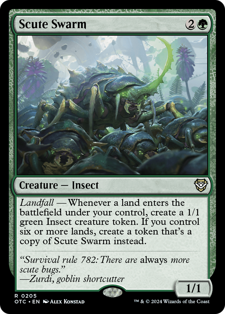 Scute Swarm [Outlaws of Thunder Junction Commander] | Game Master's Emporium (The New GME)