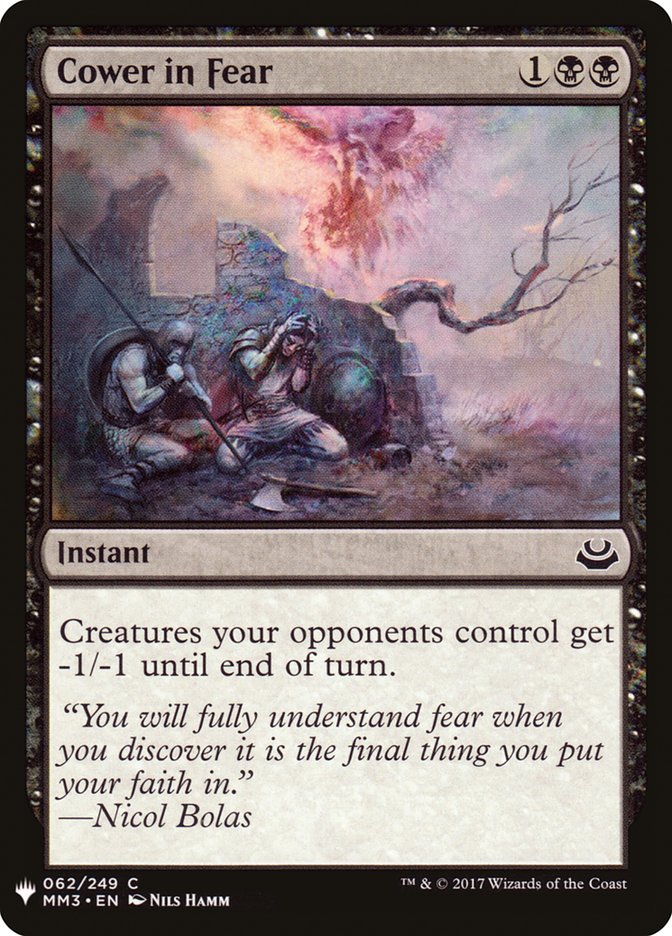 Cower in Fear [Mystery Booster] | Game Master's Emporium (The New GME)