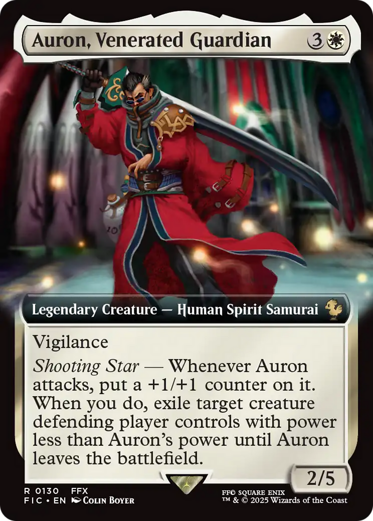 Auron, Venerated Guardian (Extended Art) [FINAL FANTASY Commander] | Game Master's Emporium (The New GME)