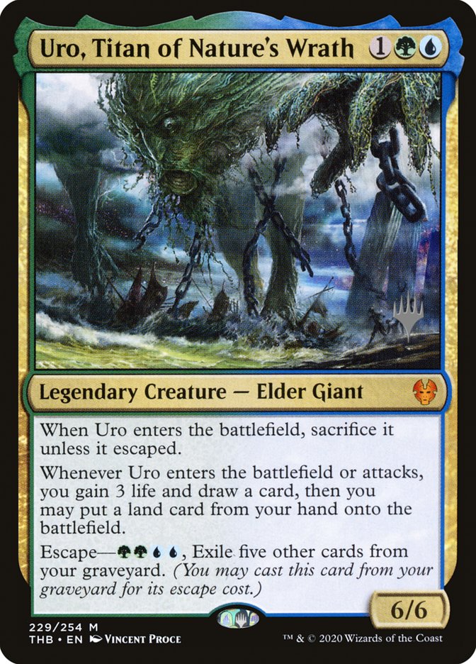 Uro, Titan of Nature's Wrath (Promo Pack) [Theros Beyond Death Promos] | Game Master's Emporium (The New GME)