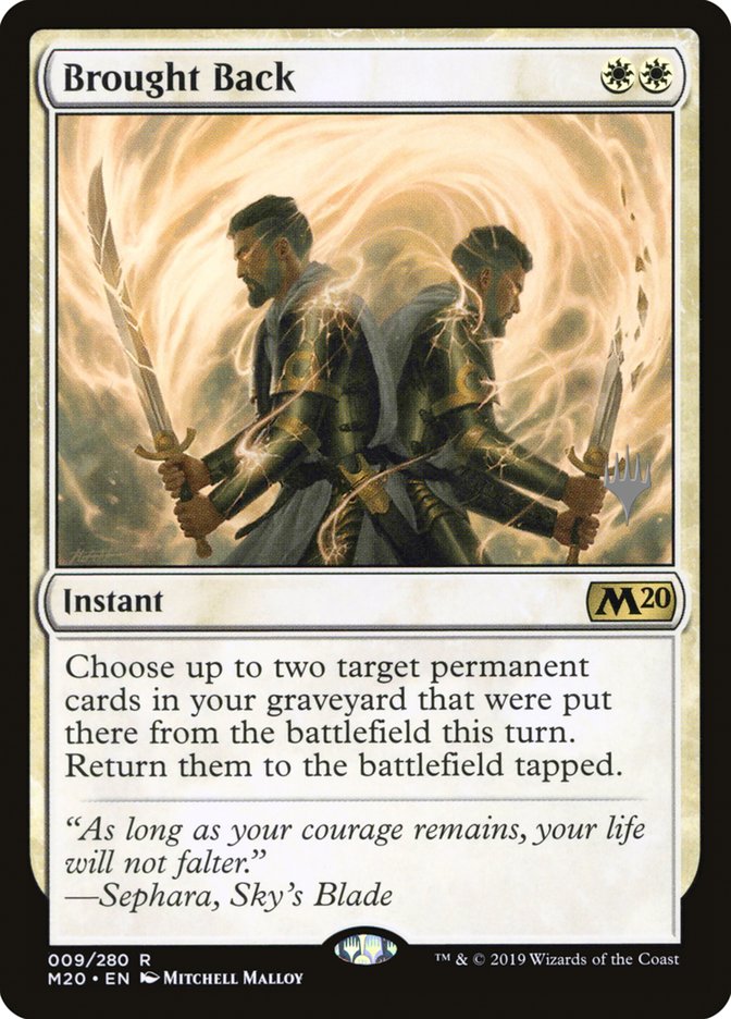 Brought Back (Promo Pack) [Core Set 2020 Promos] | Game Master's Emporium (The New GME)