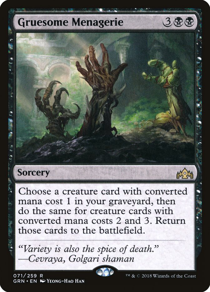 Gruesome Menagerie [Guilds of Ravnica] | Game Master's Emporium (The New GME)