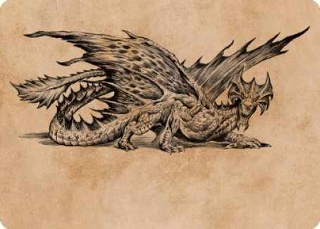 Ancient Brass Dragon Art Card (49) [Commander Legends: Battle for Baldur's Gate Art Series] | Game Master's Emporium (The New GME)