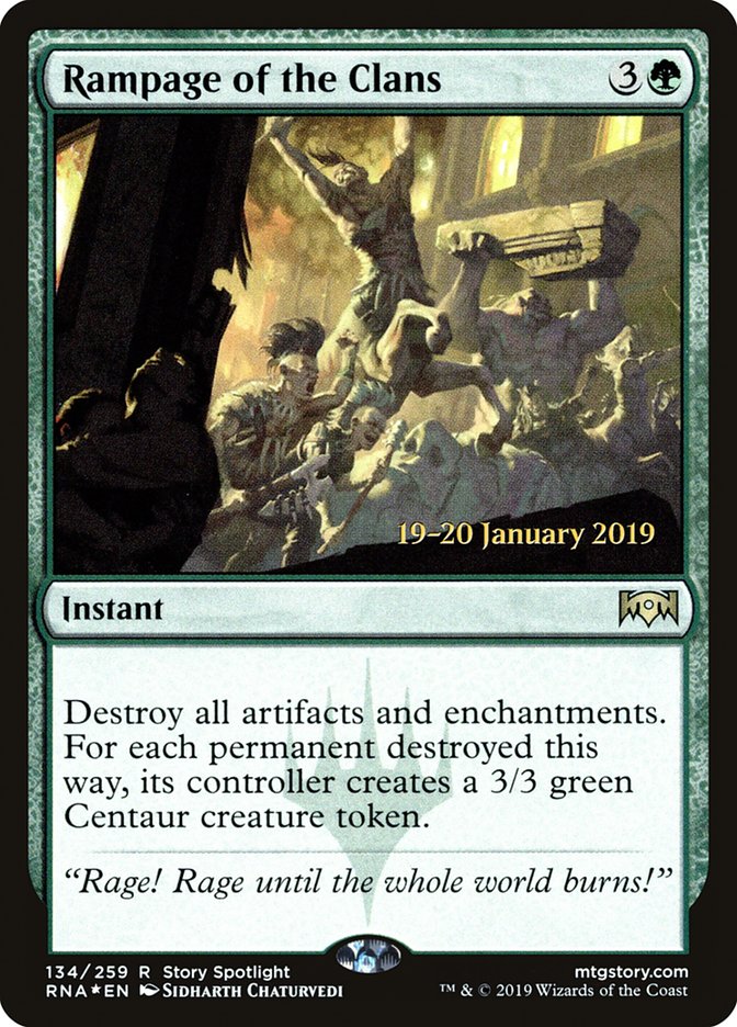 Rampage of the Clans [Ravnica Allegiance Prerelease Promos] | Game Master's Emporium (The New GME)