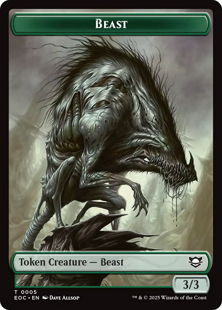 Insect // Beast (0005) Double-Sided Token [Edge of Eternities Commander Tokens] | Game Master's Emporium (The New GME)