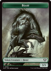 Clue // Beast (0005) Double-Sided Token [Edge of Eternities Commander Tokens] | Game Master's Emporium (The New GME)