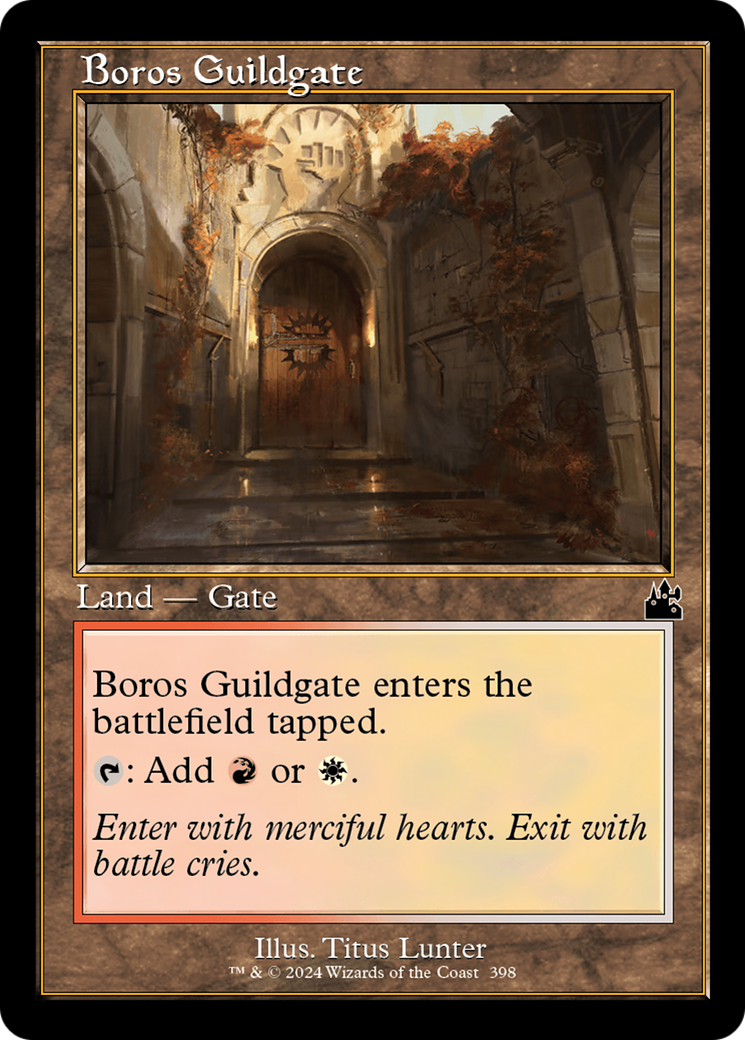 Boros Guildgate (Retro Frame) [Ravnica Remastered] | Game Master's Emporium (The New GME)
