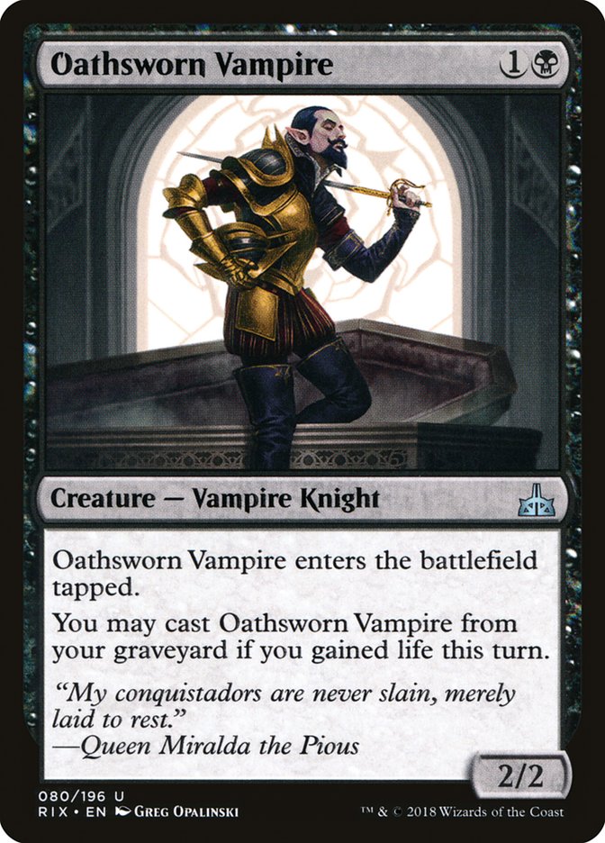 Oathsworn Vampire [Rivals of Ixalan] | Game Master's Emporium (The New GME)