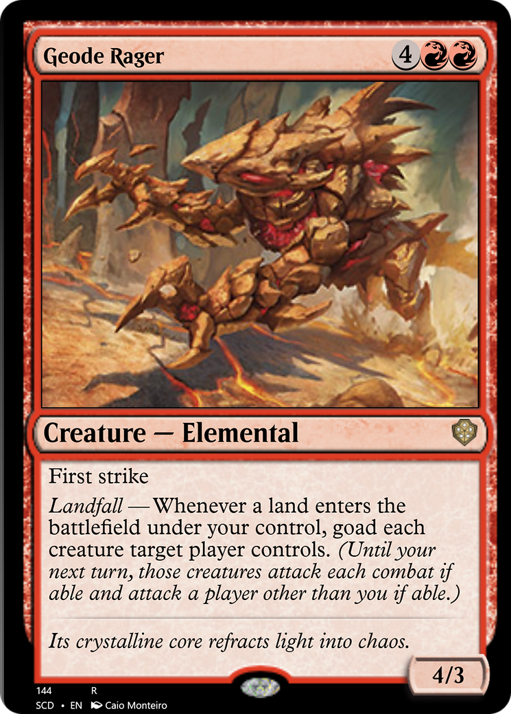 Geode Rager [Starter Commander Decks] | Game Master's Emporium (The New GME)