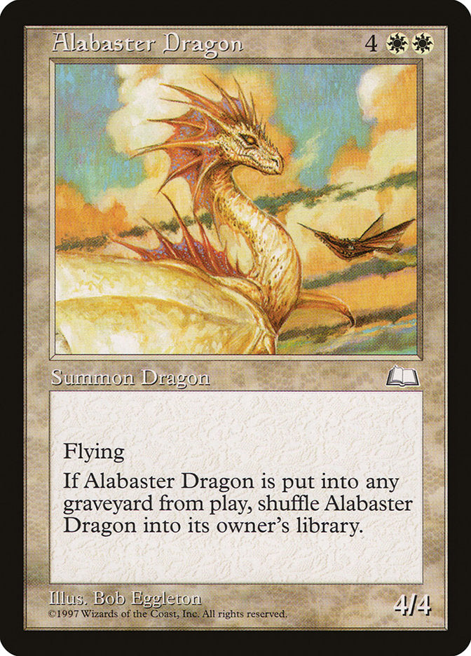 Alabaster Dragon [Weatherlight] | Game Master's Emporium (The New GME)