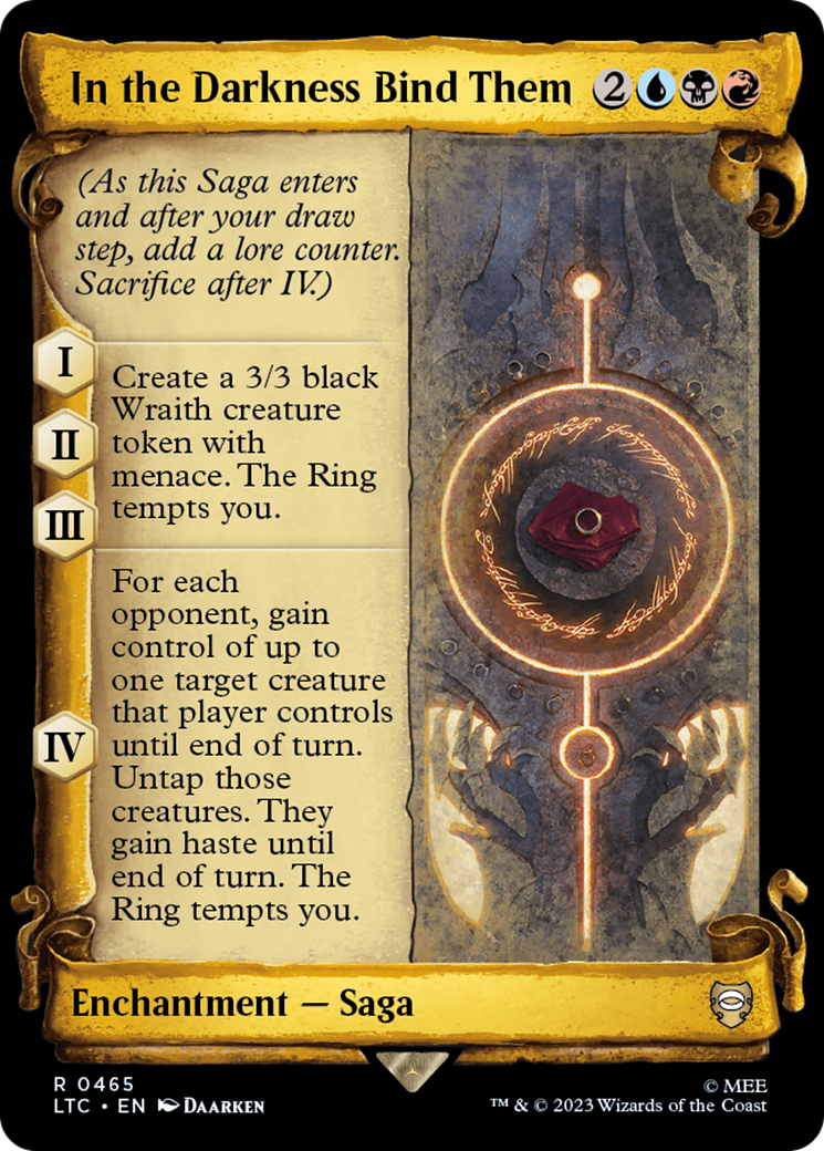 In the Darkness Bind Them [The Lord of the Rings: Tales of Middle-Earth Commander Showcase Scrolls] | Game Master's Emporium (The New GME)
