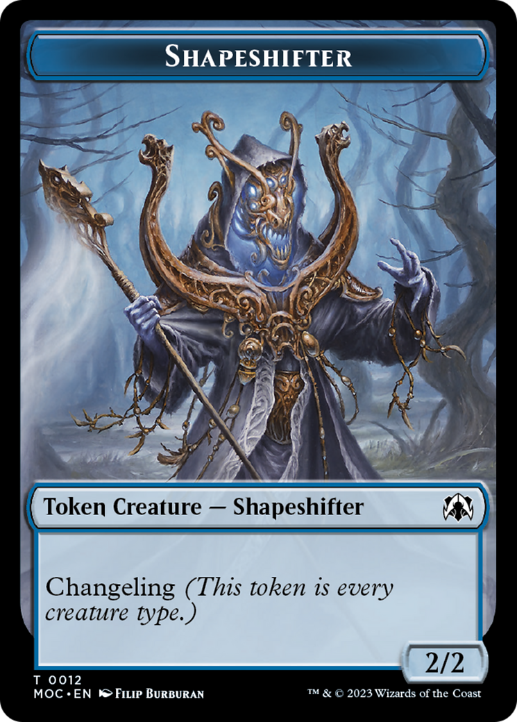 Blood // Shapeshifter Double-Sided Token [March of the Machine Commander Tokens] | Game Master's Emporium (The New GME)