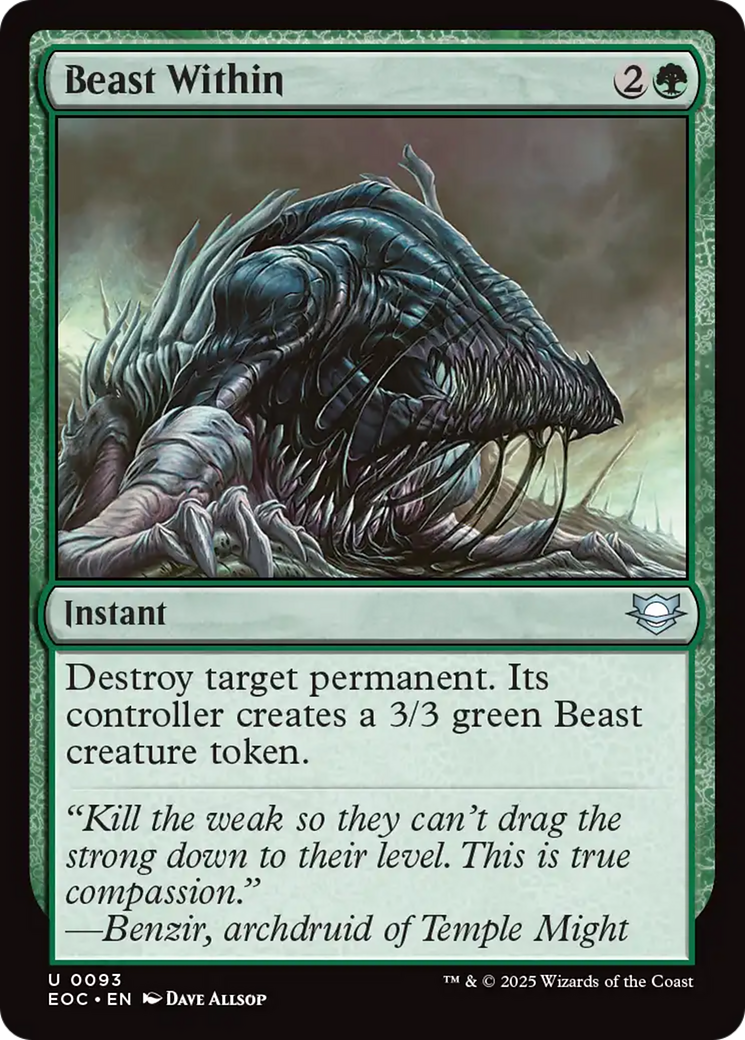 Beast Within [Edge of Eternities Commander] | Game Master's Emporium (The New GME)