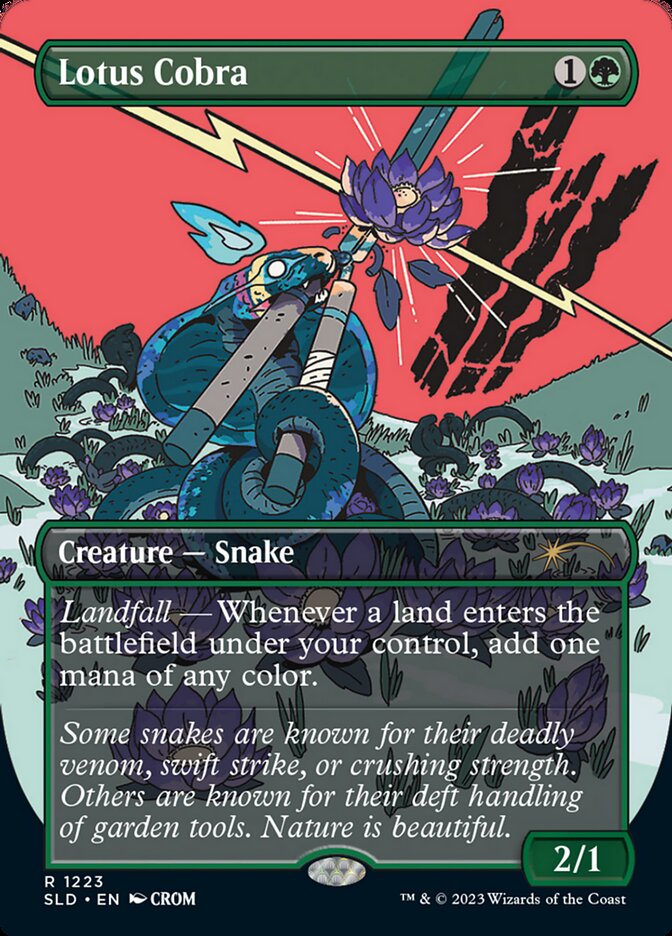 Lotus Cobra (Borderless) [Secret Lair Drop Series] | Game Master's Emporium (The New GME)