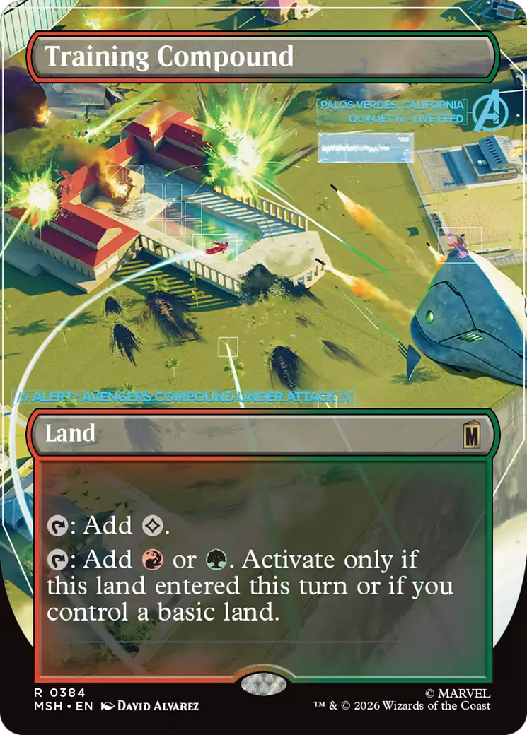Training Compound (Borderless) [Marvel Super Heroes] | Game Master's Emporium (The New GME)