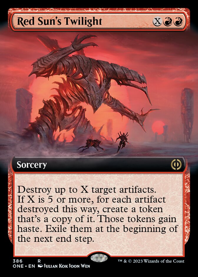 Red Sun's Twilight (Extended Art) [Phyrexia: All Will Be One] | Game Master's Emporium (The New GME)