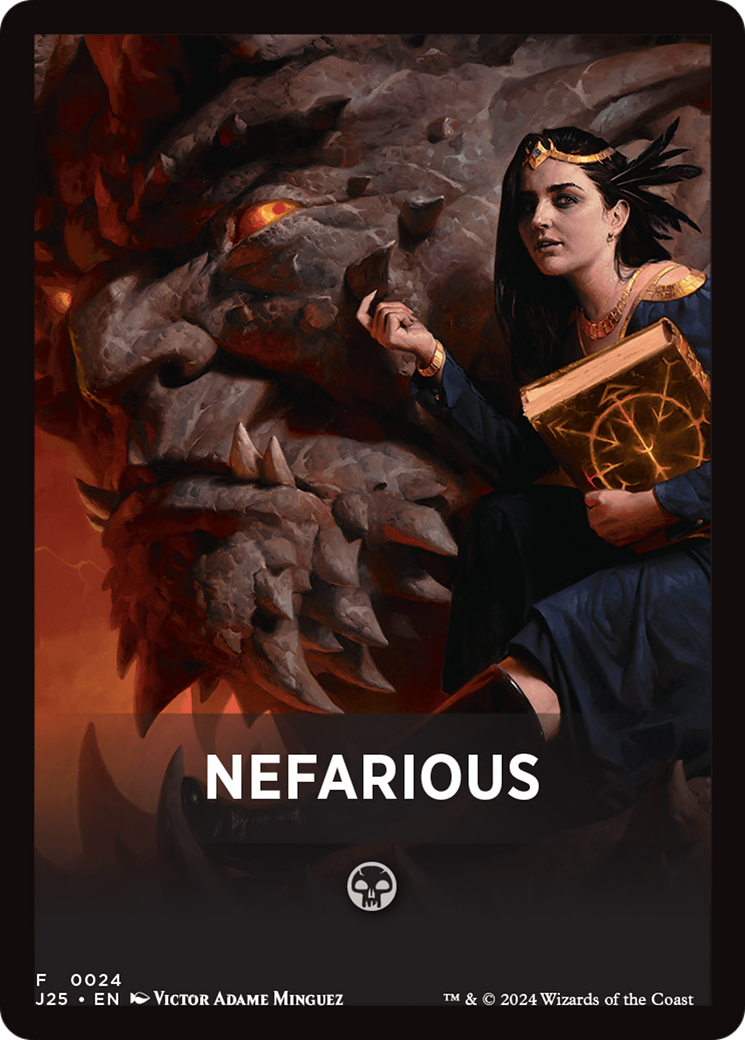 Nefarious Theme Card [Foundations Jumpstart Front Cards] | Game Master's Emporium (The New GME)