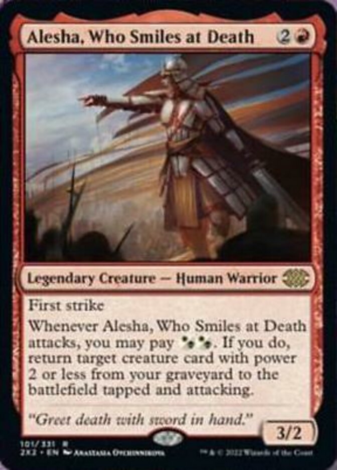 Alesha, Who Smiles at Death [Double Masters 2022] | Game Master's Emporium (The New GME)