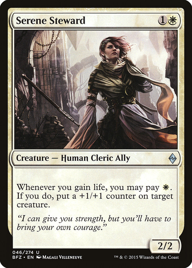 Serene Steward [Battle for Zendikar] | Game Master's Emporium (The New GME)
