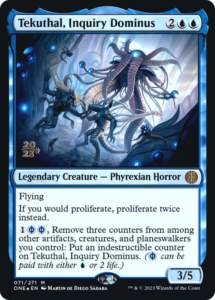 Tekuthal, Inquiry Dominus [Phyrexia: All Will Be One Prerelease Promos] | Game Master's Emporium (The New GME)