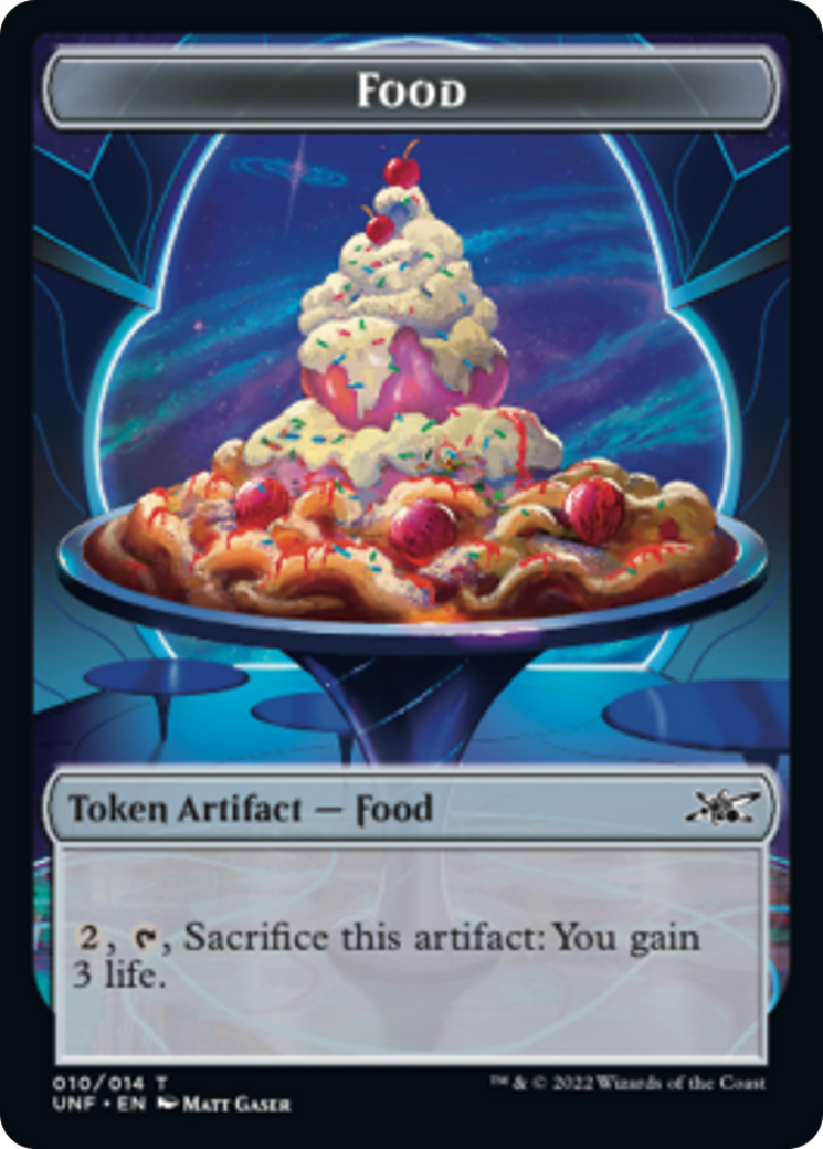 Clown Robot (002) // Food (010) Double-Sided Token [Unfinity Tokens] | Game Master's Emporium (The New GME)