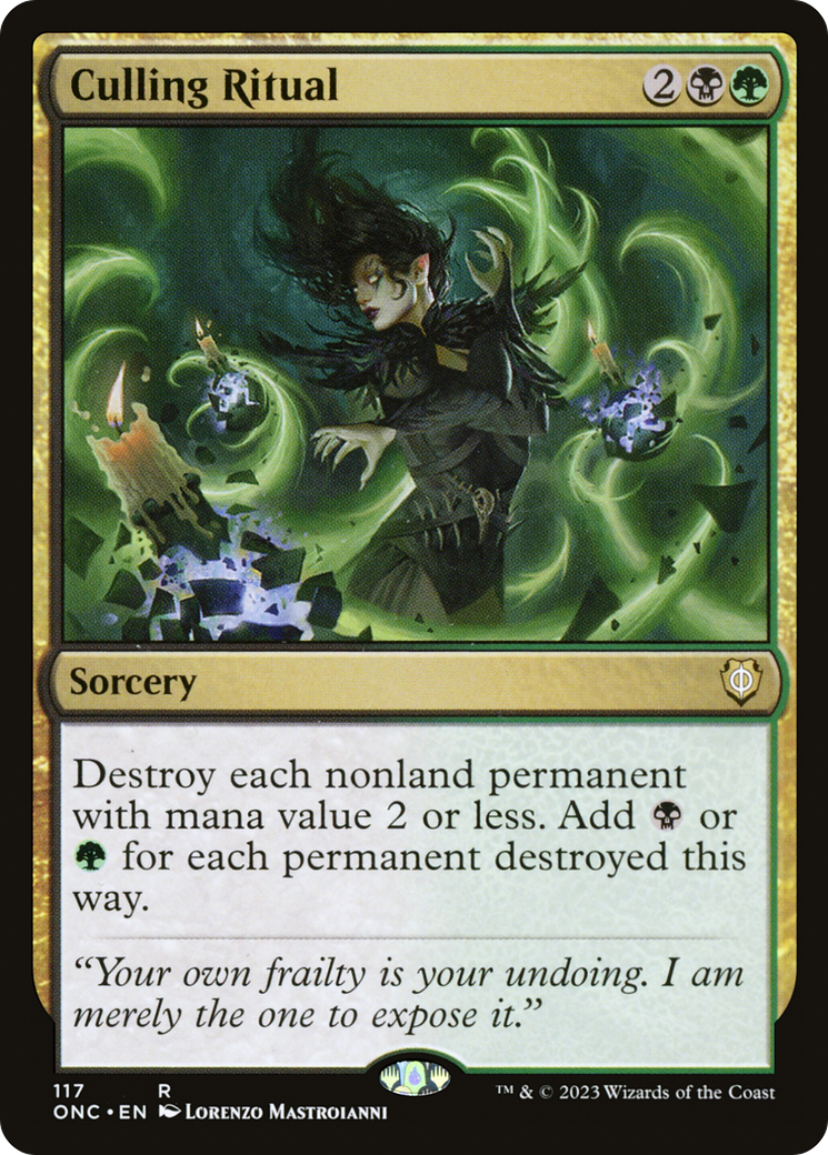 Culling Ritual [Phyrexia: All Will Be One Commander] | Game Master's Emporium (The New GME)